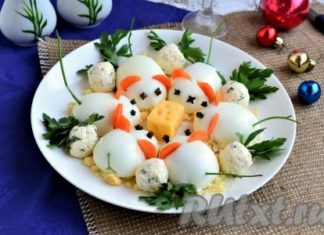 Фаршированные яйца «Мышки»